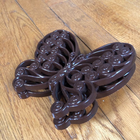 Vintage Burwood 70’s Brown Plastic Butterflies - Picture 10 of 10